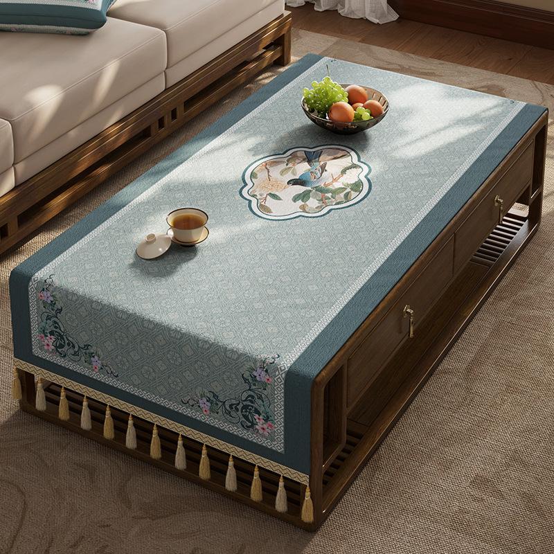 Coffee Table Tablecloth Living Room Light Luxury High-End Tv Cabinet Long Cover Cloth Dining Table Decorative Tablecloth