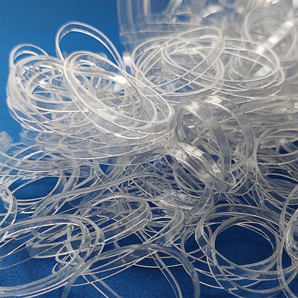Disposable Elastic Hair Ropes Soft Ponytail Holder Rubber Mini Hair Scrunchie DIY Hair Style Tool for Girls Infants