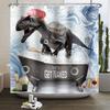 Funny Dinosaur Shower Curtain for Bathroom Cute Animal Cool Dinosaur Children Bathroom Curtain Waterproof Bath Curtain Decor