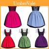 Okouzlující německé šaty Bavorský Dirndl Kostým s Elegantní Zdobení Zástěry