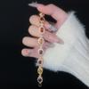 Sweet Color Zircon Bracelet Feminine Gentle Temperament Geometric Oval Jewelry Stall Tide