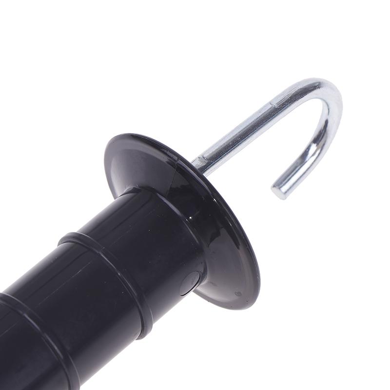 2 szt. Plastikowa rączka bramy pastucha elektrycznego ze sprężyną dla farmy, dzikich zwierząt, małp, zwierząt gospodarskich, ogrodu, elektrycznego systemu ogrodzeniowego, rączki bramowe