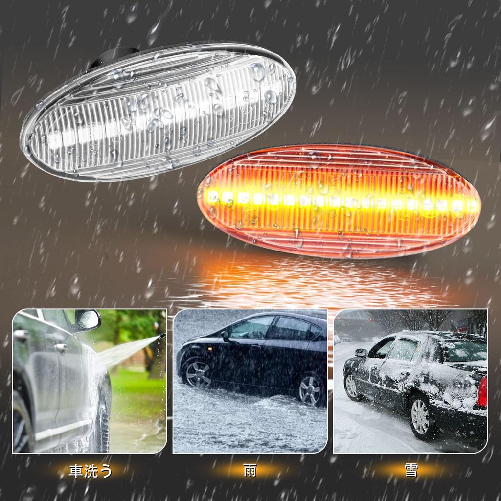 POPMOTORZ Nissan LED Side Marker Sequential Turn Signal Flowing Type Serena Wingroad Y12 X-Trail