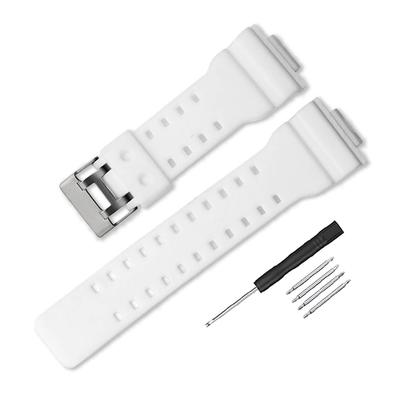 16mm Wide Waterproof Watch Compatible with Genuine Casio Compatible with and Strap, Bands, G-8900A, GR-8900A, GW-8900A, GA-110, GA-100, GD-100, GD-110