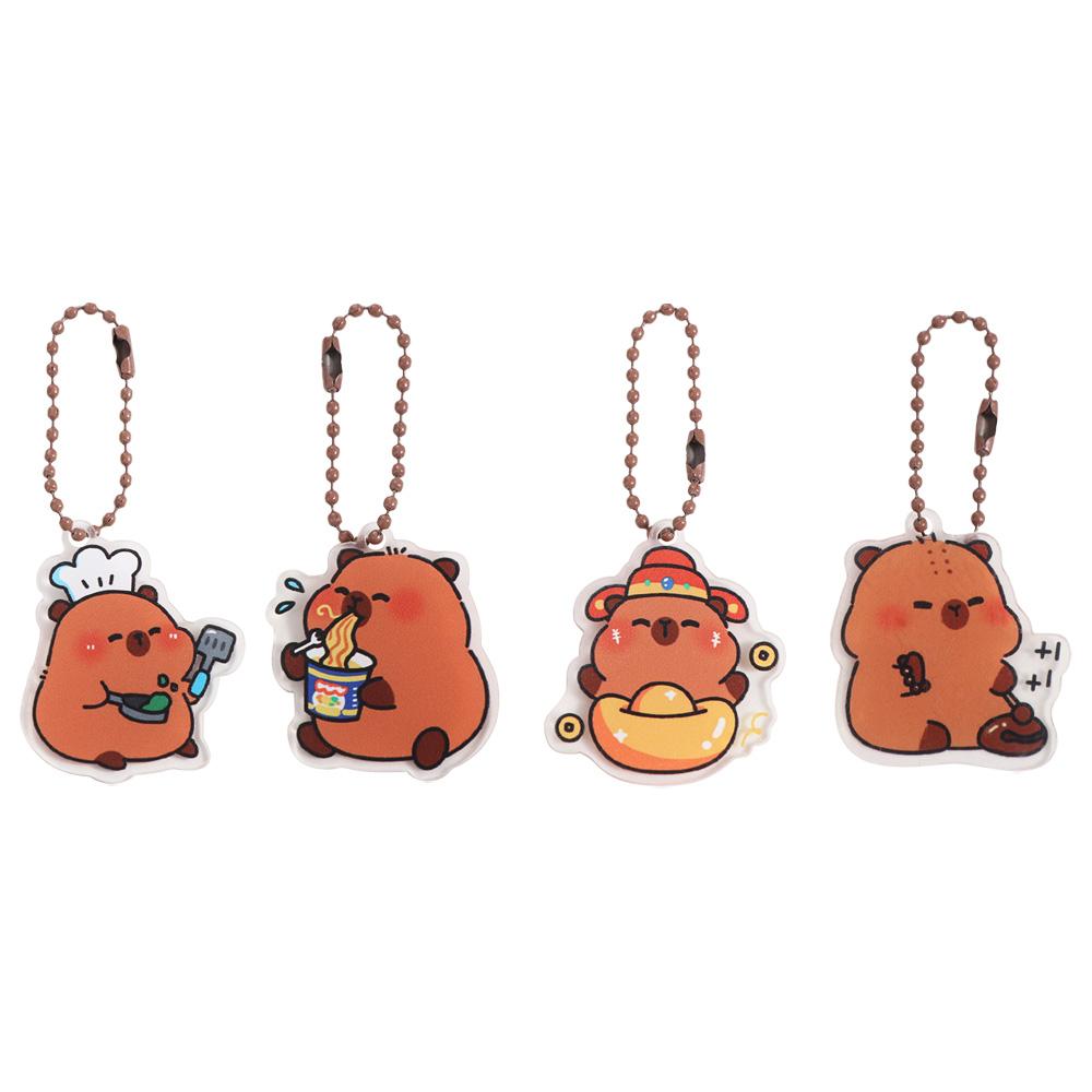 

Cute Kapibara Bag Hanging Creative Capibara Pendant Lovely Capybara Keychain Car Key Pendant Style A