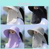 Sun Protection Baseball Cap With Face Mask For Women Summer Sunshade Sport Style