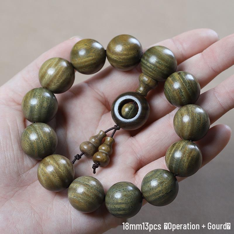 Argentina Green Sandalwood Men's and Women's Bracelet - 108 Beads, Prayer Beads of Yu Sandalwood & Rosewood.