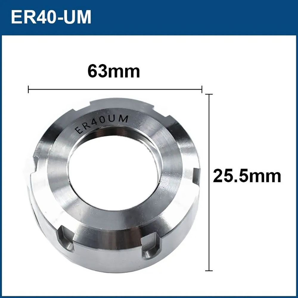 1Pcs High Precision Chuck Nut A/M/UM Type CNC Metalworking Clamping Nut ER 11/16/20/25/32/40 For CNC Lathe Milling Bit Holder