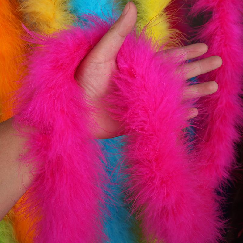 Thickened Encrypted Large Turkey Feather Strips Colored Top Scarves Stage Performance Costume Accessories