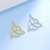 Teamer 5pcs Witch Knot Charm Vintage Knot Amulet Stainless Steel Charms for Bracelet Jewelry Making Accessories Wholesale