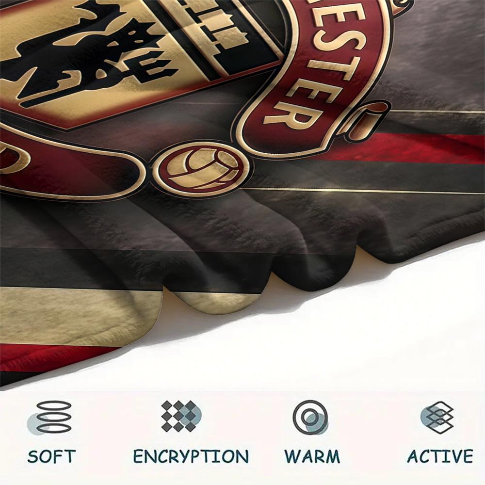 Man Utd2 Flannel Blanket, High quality Comfortable for All Seasons, Home Decor, Warmth and Comfort