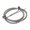 AN4 AN6 AN8 AN10 AN12 Fuel Line Hose,Nylon Braided Fuel Line Hose with Stainless Steel Mesh Reinforce Black