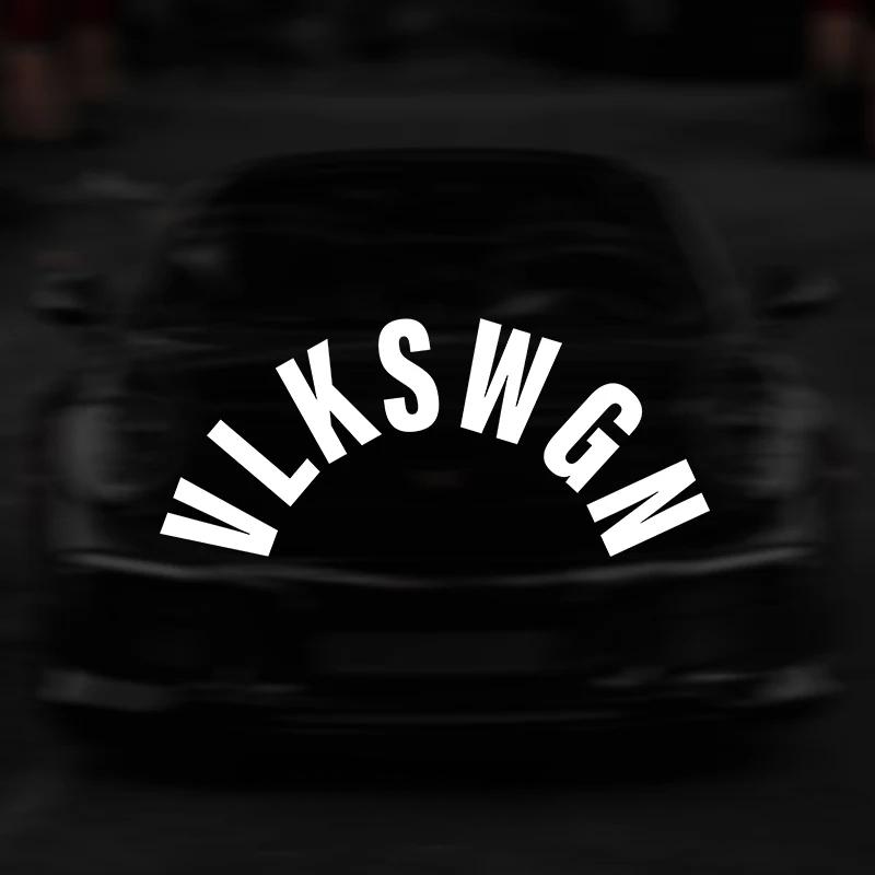 

1 шт. наклейки на автомобиль VLKSWGN задний дворник лобовое стекло для Volkswagen Polo Golf Passat Tiguan Beetle Caddy Skoda Octavia Seat Leon Altea 15x6CM