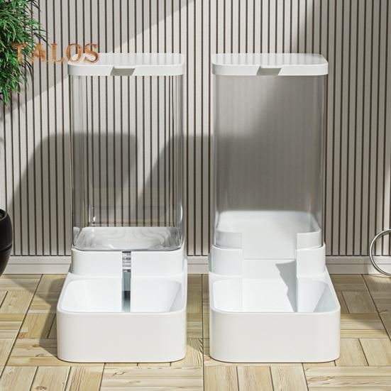 Automatic Pet Feeder Large Capacity 3.3L Pet Water Fountain 1.3kg Dog Food Feeding Bowl Plastic Pet Water Food Dispenser for Cats Dogs