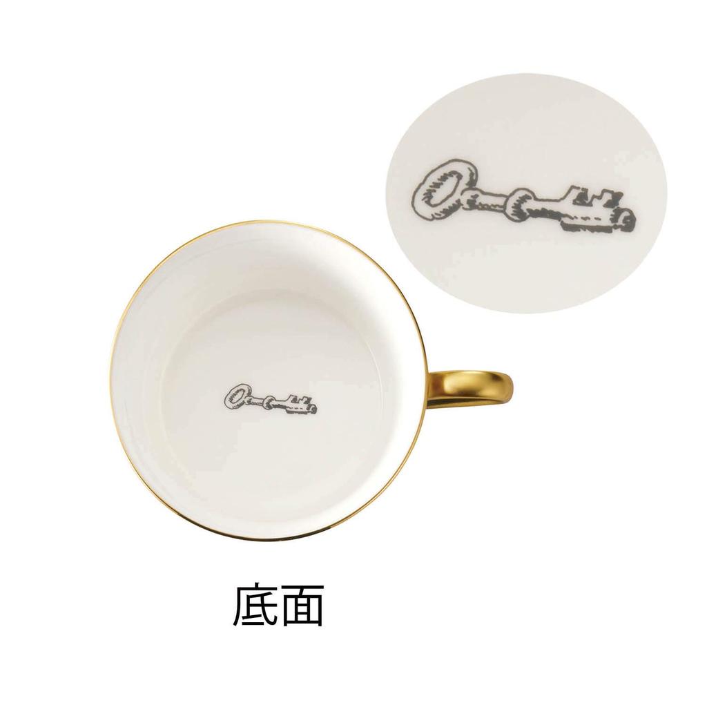 Noritake Cup & Saucer (for both coffee and tea), 245cc, Moomin, Moominpappa Goes to the Sea, Blue Bone China, TG93686/N-091L