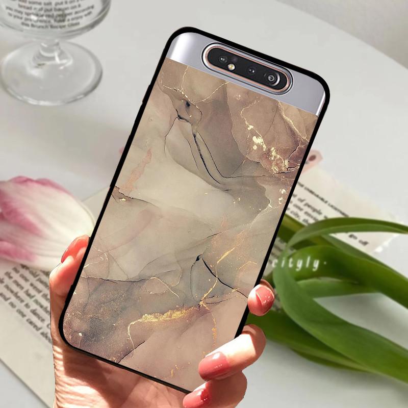 Per Samsung Galaxy A80 Custodia A 80 Antiurto Morbida TPU Silicone Copri Telefono Per Samsung Galaxy A80 Funda A80 2019 Capa Cartone Animato