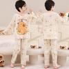 Thailand Kids' Cartoon Pajamas - Long Sleeve, Lightweight, Round Neck for Spring and Autumn - For Girls