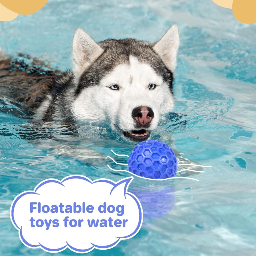 Balle Squeaky Indestructible Personnalisée d'Usine pour Chien Soulage l'Anxiété Nettoie les Dents Jouet à Mâcher Interactif pour Animaux de Compagnie pour Mâcheurs Agressifs