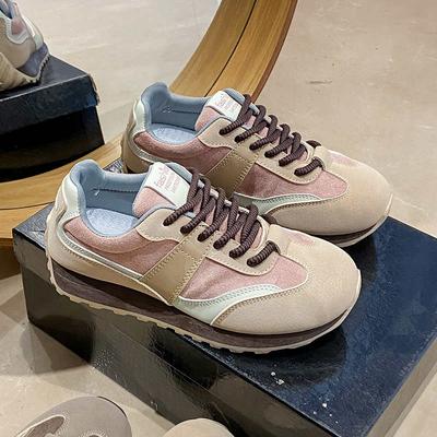 Fashion Autumn-spring Tied Basketballs Woven Beige Sneakers Women Loafers Shoes Women Sports Releases Fit New Season Shose Sho