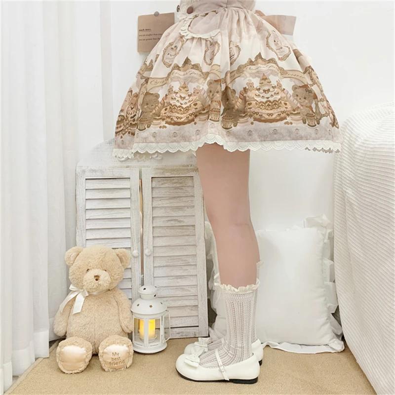 Fashion Sweet Cute Bow Low Heel 1cm Flats Round Head Shoes Lolitas for Girls Harajuku Jk Uniform Shoes