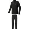 Logo Fitness Running Half-Zip Long Sleeve Top Simple Woven Straight Leg Pants Casual Sports Set Men Sportswear A11M531201F-BK+A11M537804F-BK