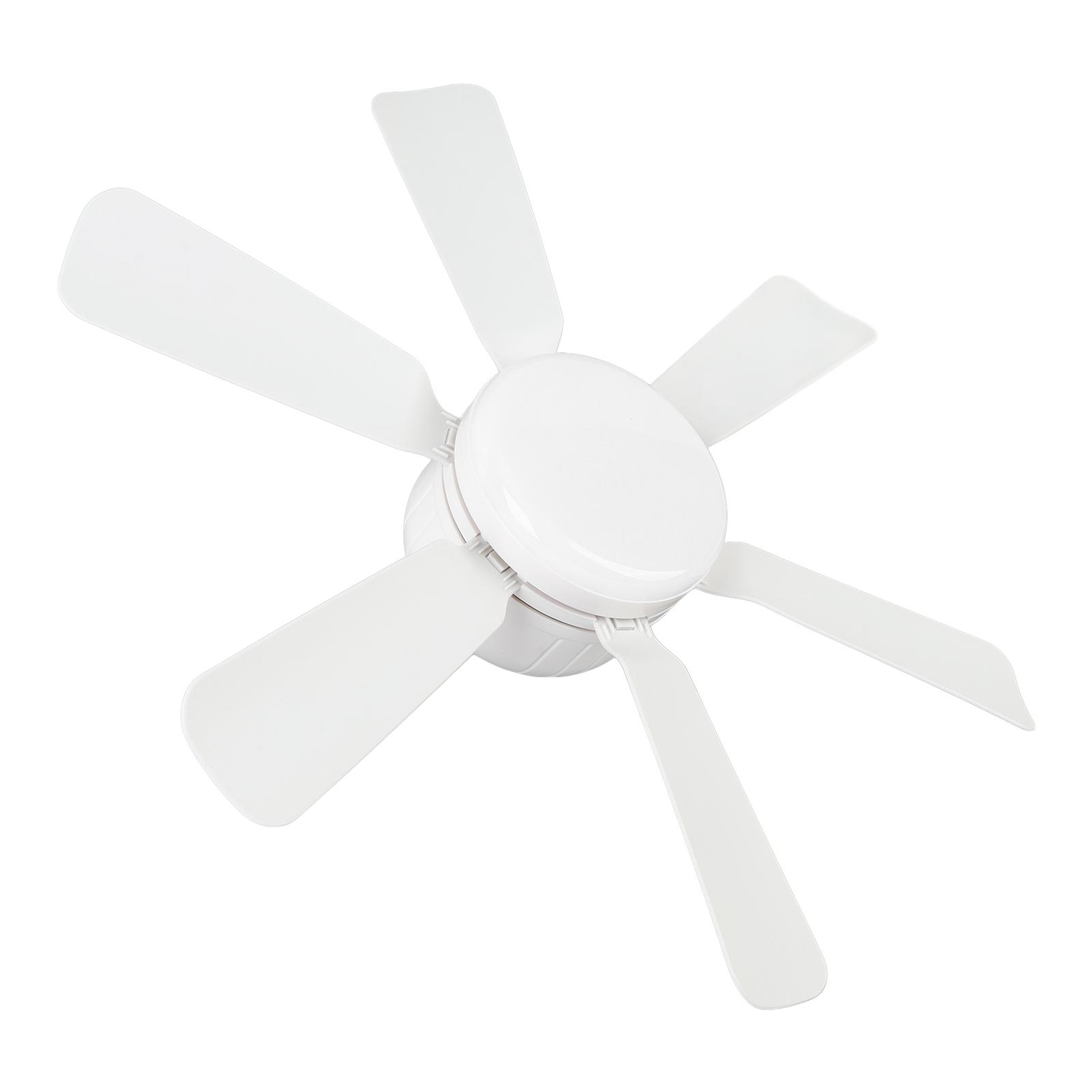 

Потолочный вентилятор с дистанционным управлением, 6-ти лепестковый вентилятор, лампа для спальни, прихожей, гостиной, 3000-6500 К, 46 см