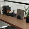 ideaco (ideaco) Desktop Stationery Tray, 18cm Wide x 10cm Deep x 2.2cm High, Stone Sand Black