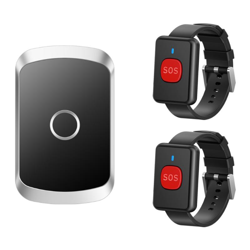 Elderly Portable Pager: Night Alarm & Fall Alert Wristband