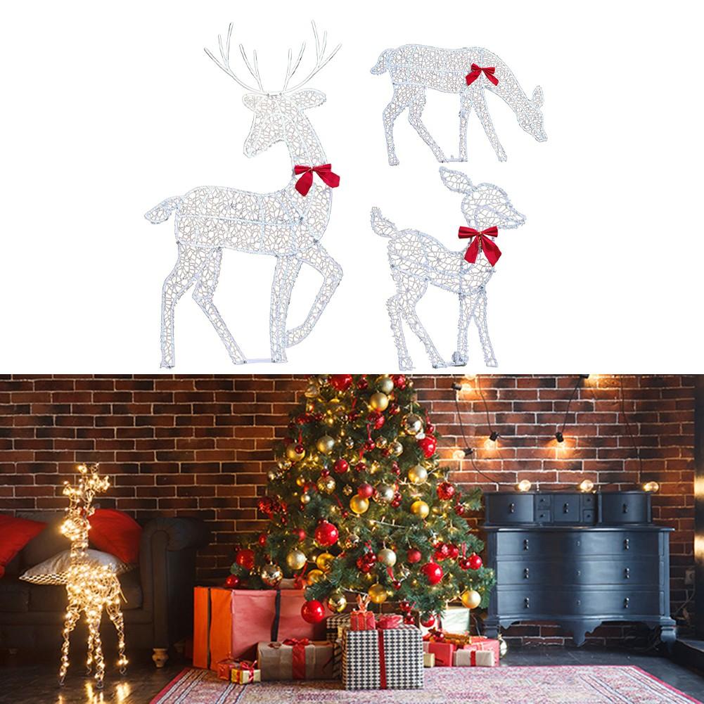 Christmas Reindeer Decoration Holiday Lighted Deer Outdoor Christmas Decor