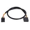 Xiwai Motherboard USB Header Female Extension Cable Hub Connector Adapter Port 9-Pin 2.0 1-2 Multi-Liner