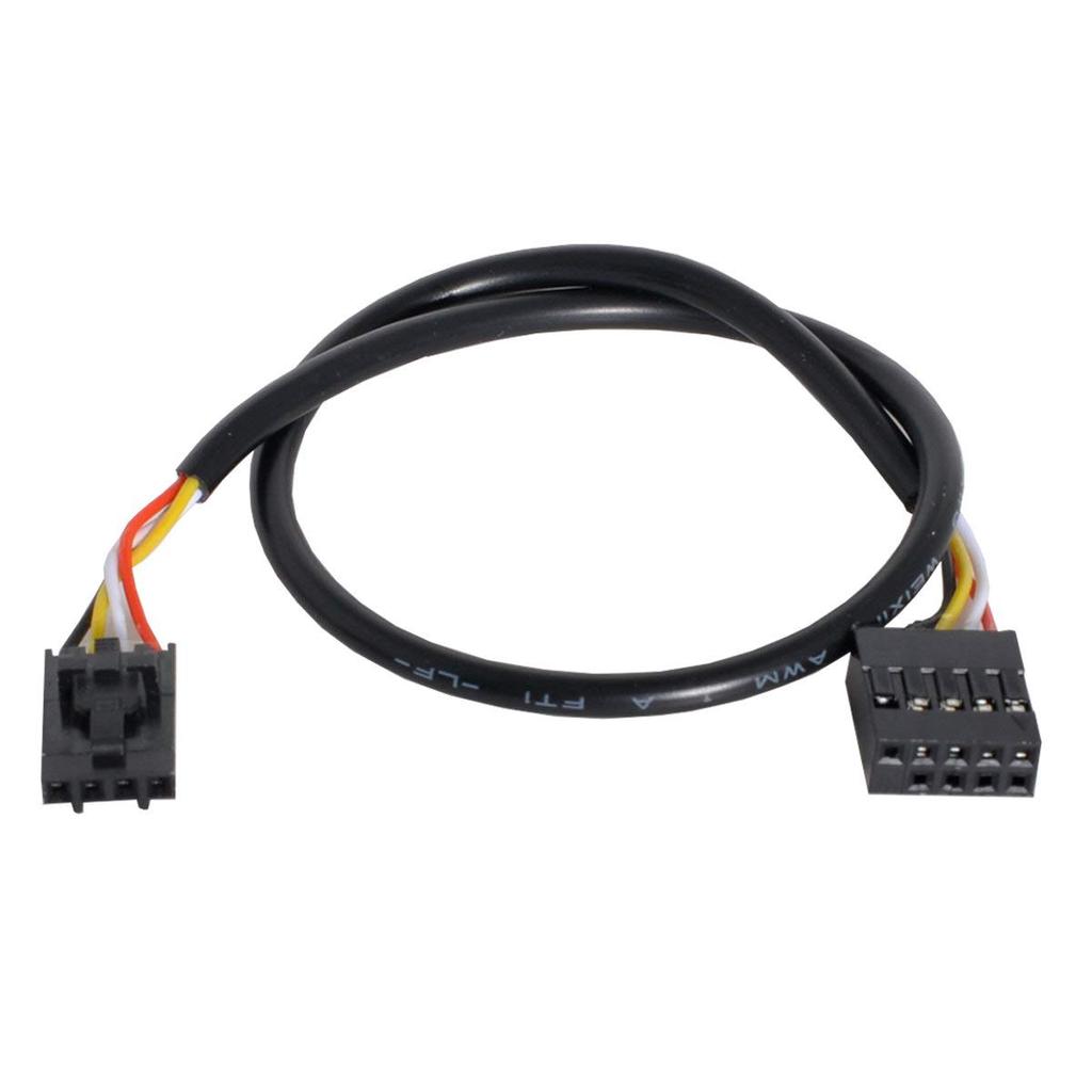 Xiwai Motherboard USB Header Female Extension Cable Hub Connector Adapter Port 9-Pin 2.0 1-2 Multi-Liner