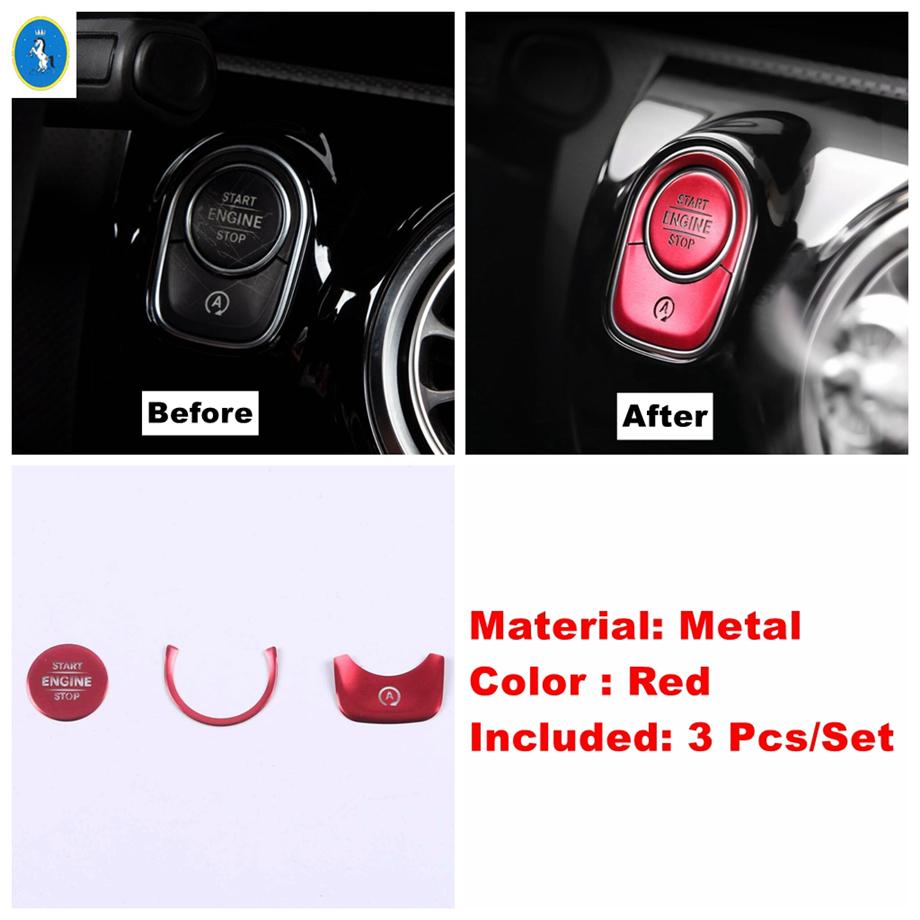For Benz A Class W177 / GLA H247 / CLA C118 W118 / GLB X247 Center Control / Multimedia / Air AC / Armrest Box Button Cover Trim