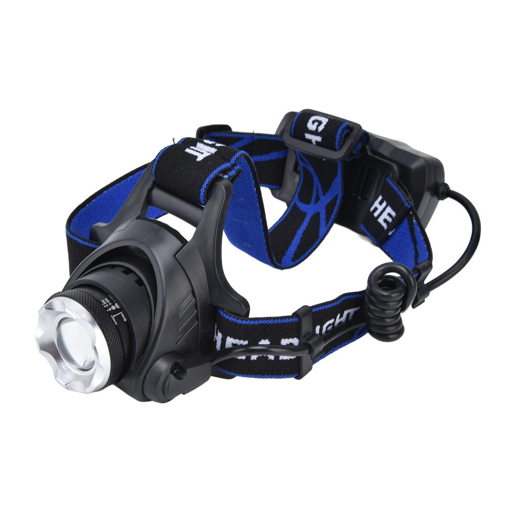 4 In 1 RGBW Focus Headlamp Telescopic Zoom USB Rechargeable Super Bright Headlight for Fishing