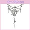 Minimalist Geometric Cross Pendant Necklace For Women With Alloy Chain Summer