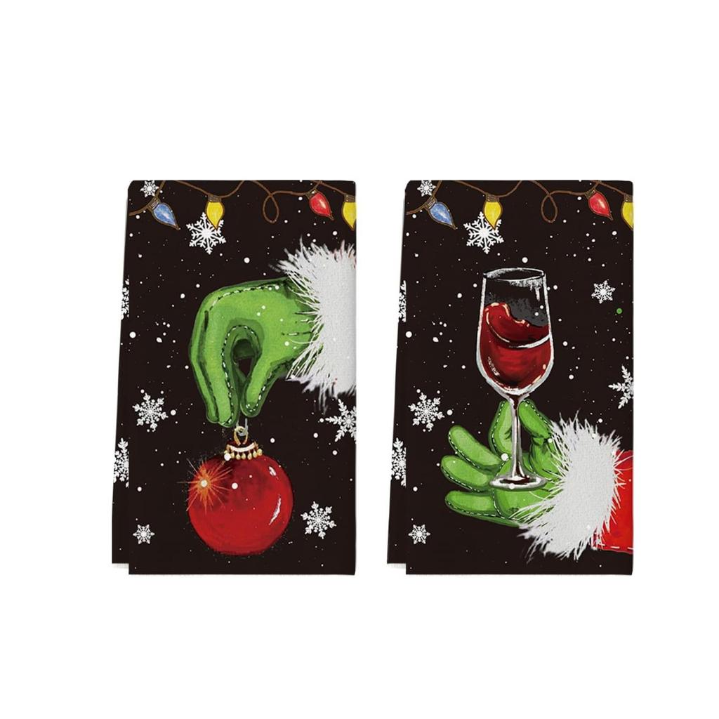 2pc Towel Dish Cloth Hand Towel Dishcloth Dish Towel Scrub Kitchen Absorbent Towel Dish Cloth