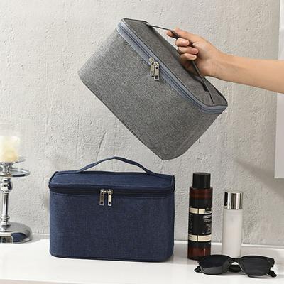 Reise Kosmetikkoffer Make-up Tasche mit Tragegriff Große Kapazität Wasserdichter Kulturbeutel Organizer für Männer Frauen Urlaub Geschäftsreisen Tägliche Nutzung