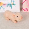 6Inch Silicone Piglet Soft Cute Mini Realistic Animals Pig Dolls Lifelike Reborn Newborn Pig Doll Decompression Toy Kid Gift