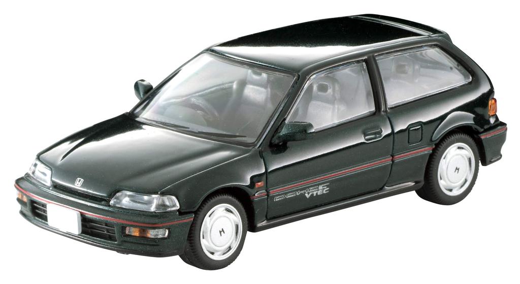 Tomica Limited Vintage Neo Scale Honda Civic Green 1/64 LV-N182a SiR-II (Finished Model)