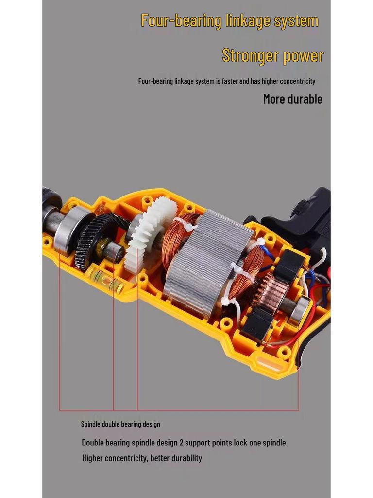 High-Power Multifunctional Electric Drill & Screwdriver for Wall Drilling