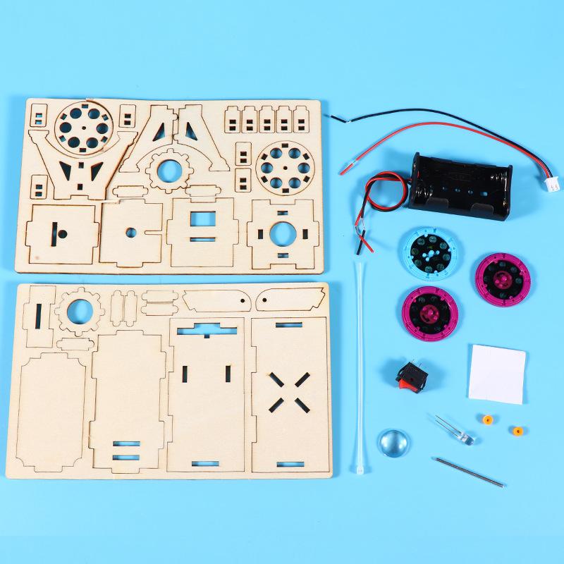 Wooden Diy Science Project Model Kit Science Experiment Toy Early Learning Toys For Children Gifts Birthday Projector