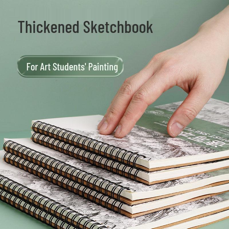 A4 & 8k Student Sketchbook: Thick Hardcover Blank Art & Drawing Book