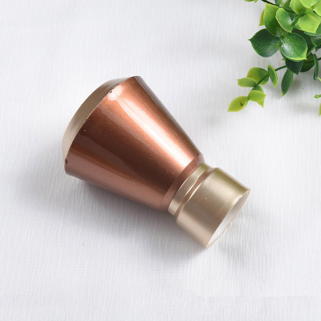 4pcs Modern Artistic Finial Caps Stylish Minimalist Curtain Rod Finials set for Curtain Rods for Home or Office Decor