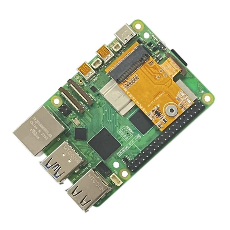 PCIe To M.2 NVMe SSD Small Expansion Board with Cooling Fan for RPI5 Board  Expansion Accessary