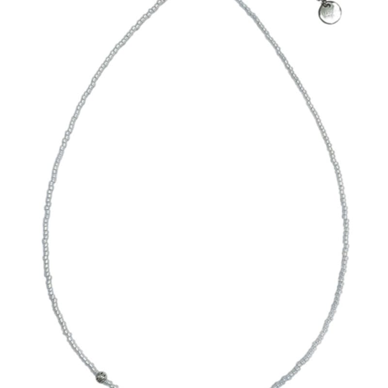 standingfish wander wheel necklace(silver)