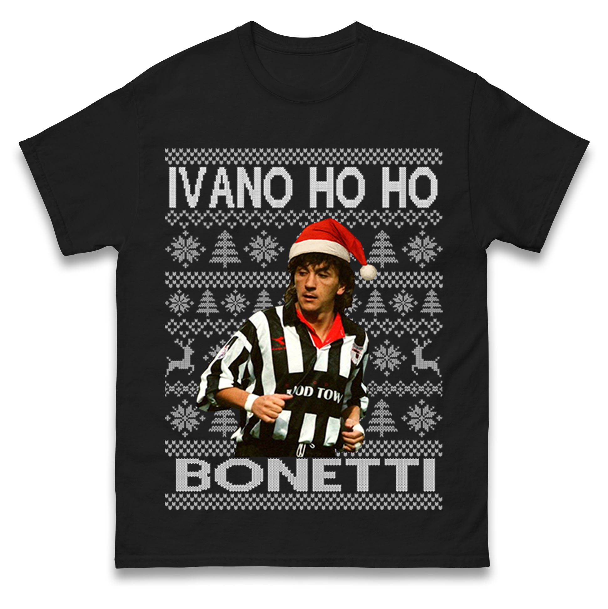 Ivano Ho Ho Bonetti Grimsby Town Christmas T Shirt Tshirt Mens Womens Unisex Tops Tees 2XL