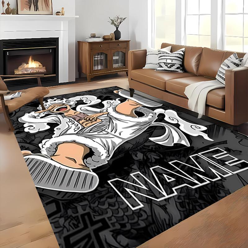 Custom personalization Monkey D. Luffy Area Rug - Perfect For Kitchen, Bathroom,Laundry Room Decor Large Size Available,Gift All Seasons
