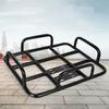Essenslieferboxen-Gepäckträger Hinterer Gepäckträger Lade-Nahtloser Stahlrohr Universal für Motorrad Elektrofahrrad 53x43cm