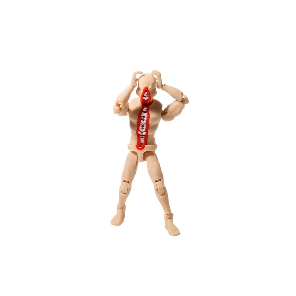 3D Printed Articulated Action Figure Model with Multiple Joints for Collectors and Hobbyists Suitable for Display and Customization