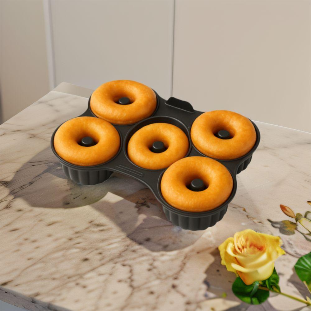 Silicone Donut Mold No Stick Donut Making Tray Baling Tool Air Fryer Donut  Baking Pan  Kitchen