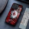 Red Spider Lily Flower Of Hell Phone Case For IPhone 16 Pro Max 17 14 15 Plus 13 Mini 11 12 X XR XS 8 7 Plus SE Glass Cover
